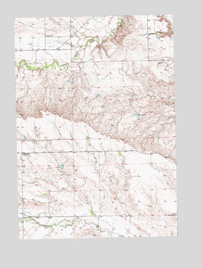 South of Volunteer, SD USGS Topographic Map