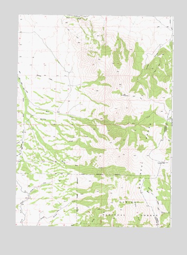 South Putnam Mountain, ID USGS Topographic Map