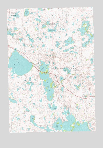 South Red Iron Lake, SD USGS Topographic Map