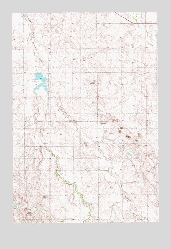 South Sandstone Reservoir, MT USGS Topographic Map