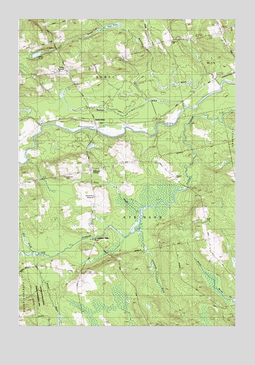 South Sebec, ME USGS Topographic Map