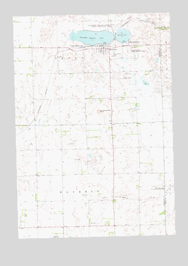 South Shore, SD USGS Topographic Map