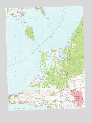 Southampton, NY USGS Topographic Map