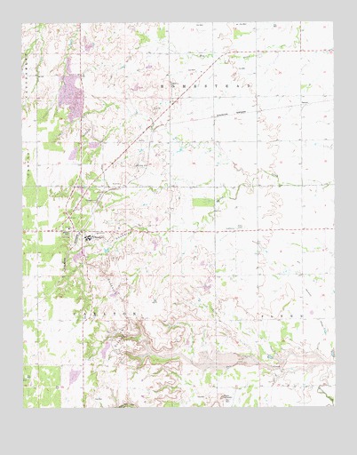 Southard, OK USGS Topographic Map