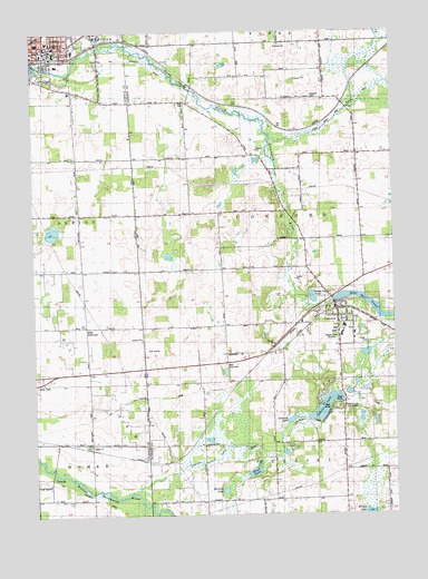 Southeast Albion, MI USGS Topographic Map