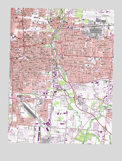 Southeast Columbus, OH USGS Topographic Map