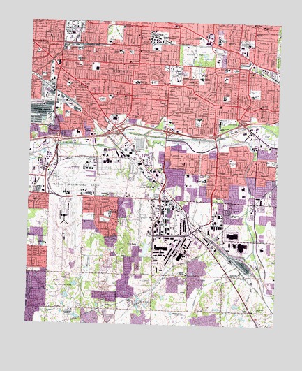 Southeast Memphis, TN USGS Topographic Map