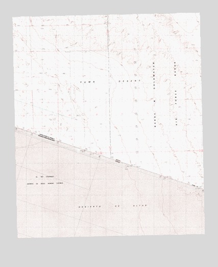 Southeast of Somerton, AZ USGS Topographic Map