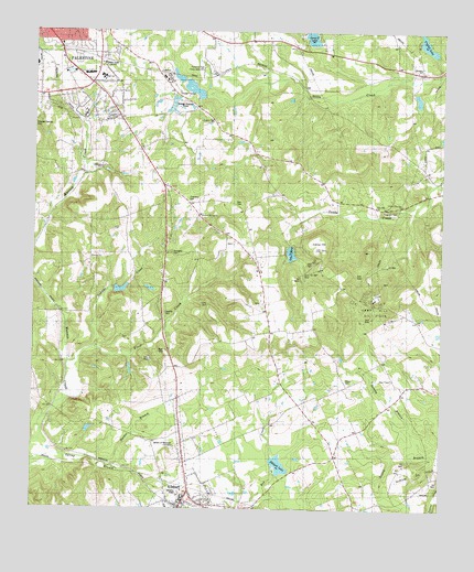 Southeast Palestine, TX USGS Topographic Map