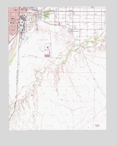 Southeast Pueblo, CO USGS Topographic Map