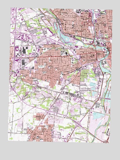 Southwest Columbus, OH USGS Topographic Map