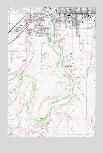 Southwest Great Falls, MT USGS Topographic Map