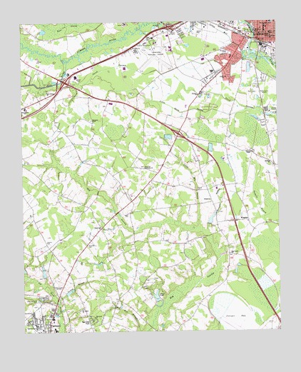 Southwest Lumberton, NC USGS Topographic Map