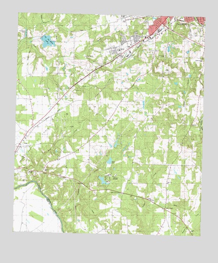 Southwest Palestine, TX USGS Topographic Map