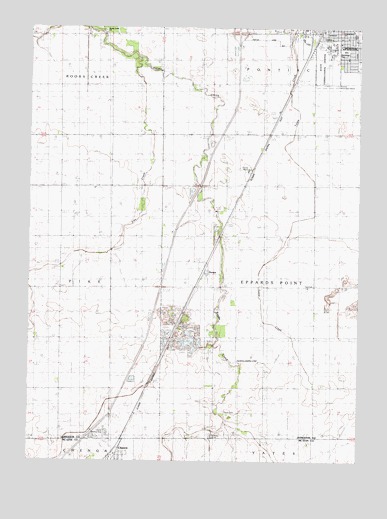 Southwest Pontiac, IL USGS Topographic Map