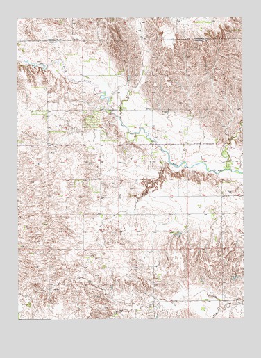 Spalding NW, NE USGS Topographic Map