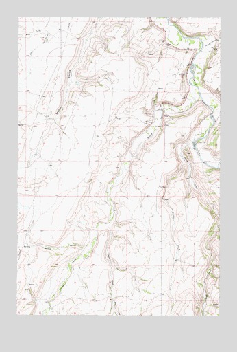Spanish Coulee School, MT USGS Topographic Map