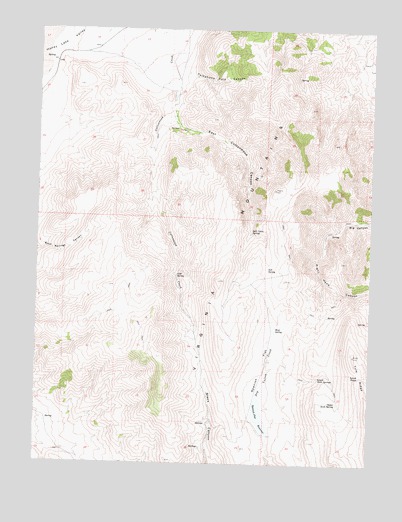 Spanish Flat, NV USGS Topographic Map