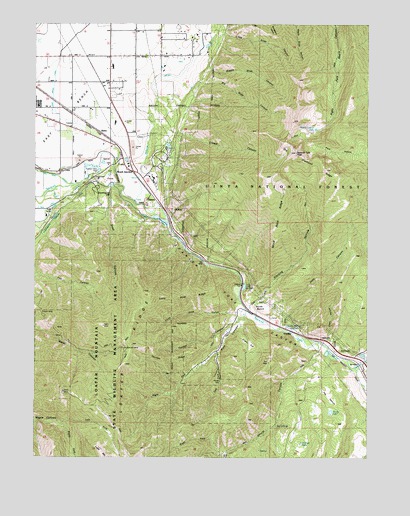 Spanish Fork Peak, UT USGS Topographic Map