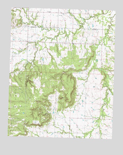 Spanish Peak, OK USGS Topographic Map