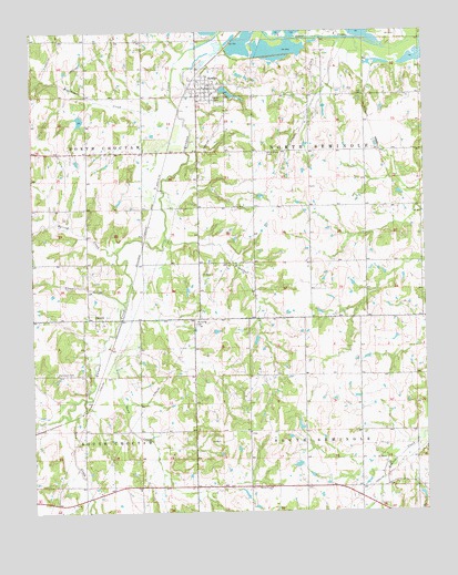 Sparks, OK USGS Topographic Map