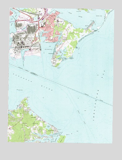 Sparrows Point, MD USGS Topographic Map
