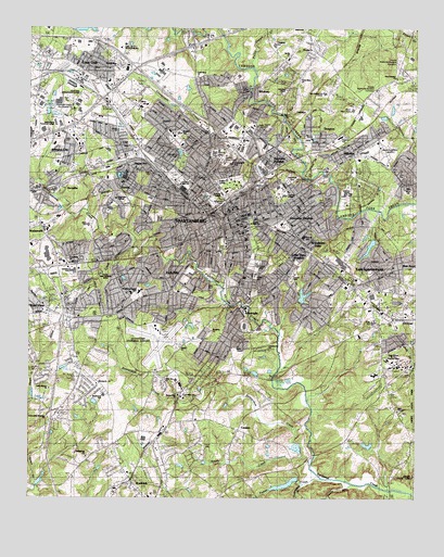 Spartanburg, SC USGS Topographic Map