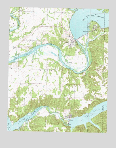 Spavinaw, OK USGS Topographic Map