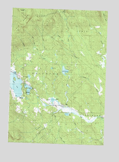 Spectacle Pond, VT USGS Topographic Map