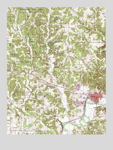 Spencer, IN USGS Topographic Map