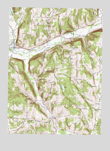 Spencer, NY USGS Topographic Map