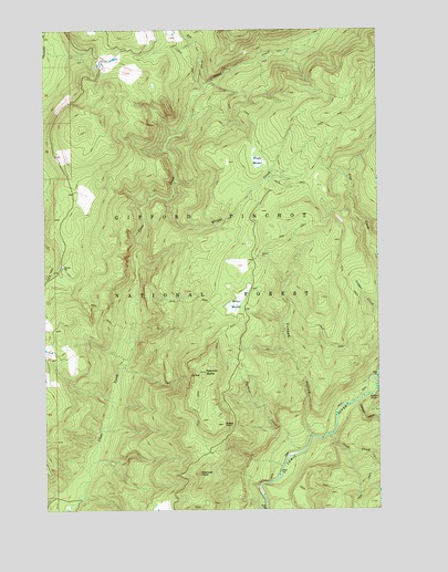 Spencer Butte, WA USGS Topographic Map