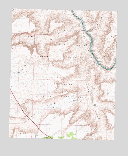 Spencer Canyon, AZ USGS Topographic Map