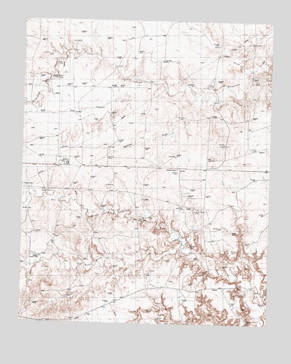 Spencer Draw, TX USGS Topographic Map