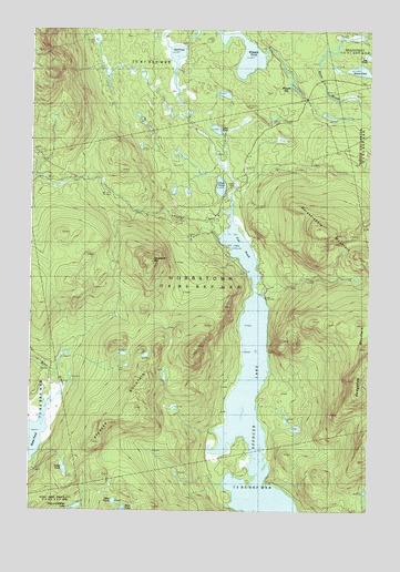 Spencer Lake, ME USGS Topographic Map