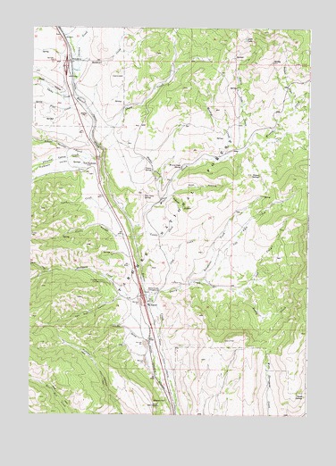 Spencer North, ID USGS Topographic Map