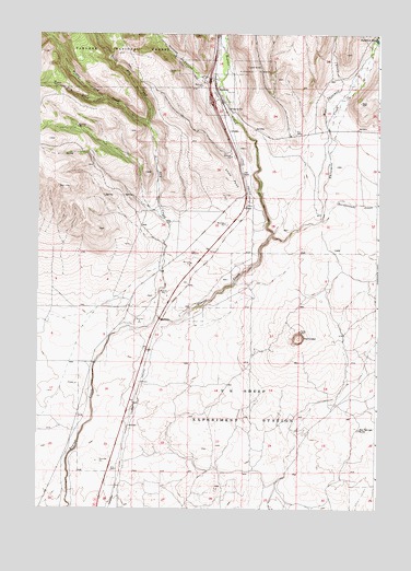 Spencer South, ID USGS Topographic Map