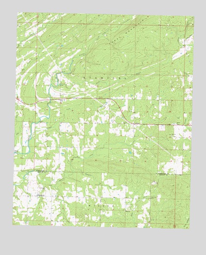 Spencerville, OK USGS Topographic Map