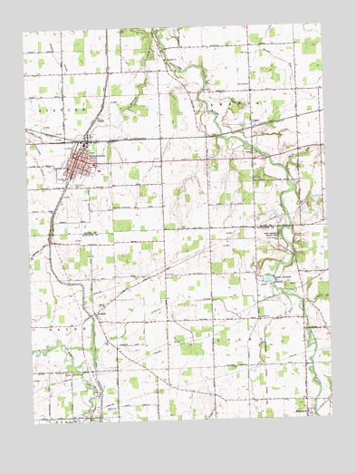 Spencerville, OH USGS Topographic Map