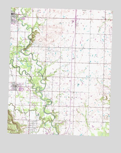 Sperry, OK USGS Topographic Map