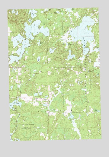 Spider Lake, WI USGS Topographic Map