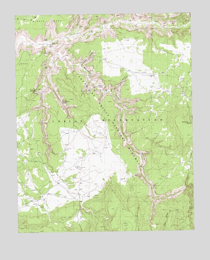 Spider Rock, AZ USGS Topographic Map