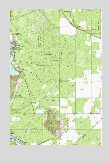 Spirit Lake East, ID USGS Topographic Map