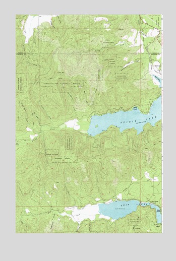 Spirit Lake West, ID USGS Topographic Map