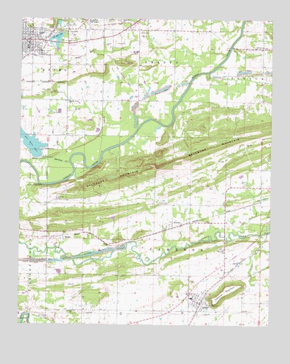 Spiro, OK USGS Topographic Map