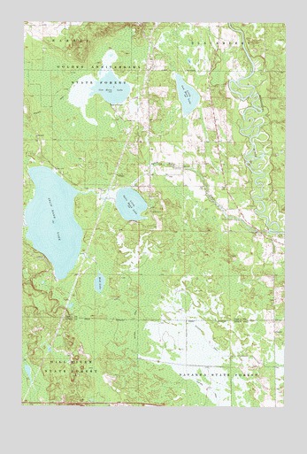 Split Hand Lake, MN USGS Topographic Map