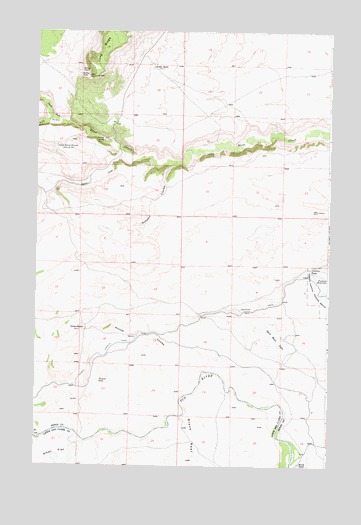 Split Rock Lake, MT USGS Topographic Map