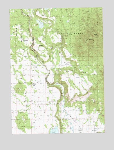 Spodue Mountain, OR USGS Topographic Map