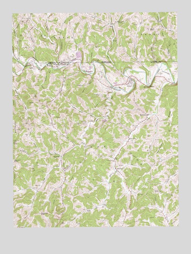 Blacksville, WV USGS Topographic Map