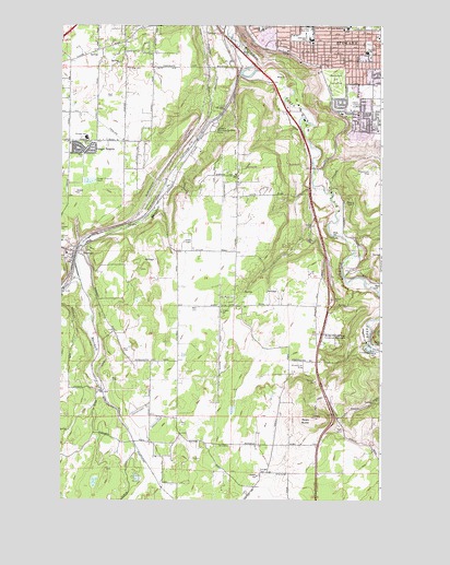 Spokane SW, WA USGS Topographic Map